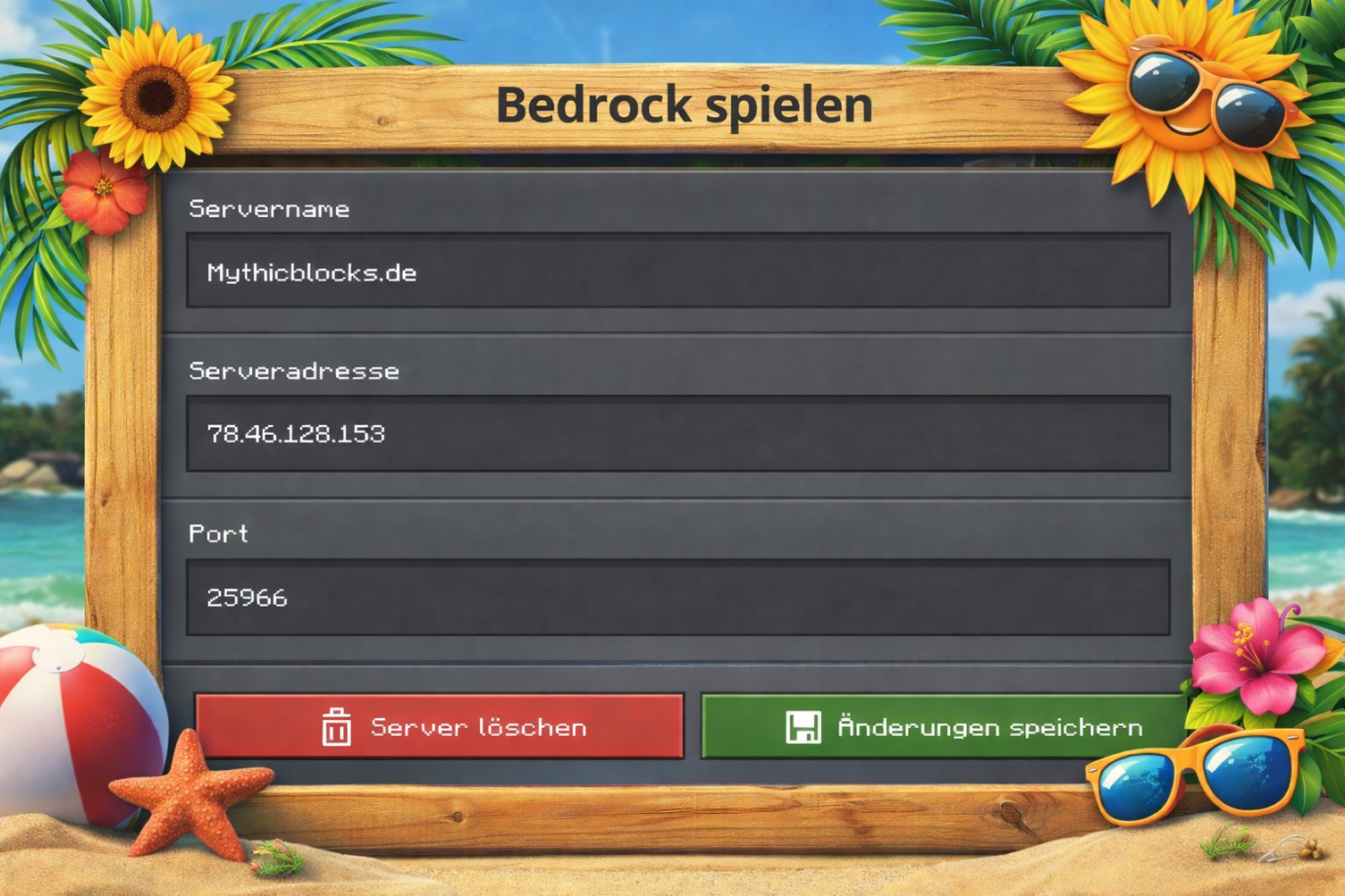 MythicVerse auf Bedrock